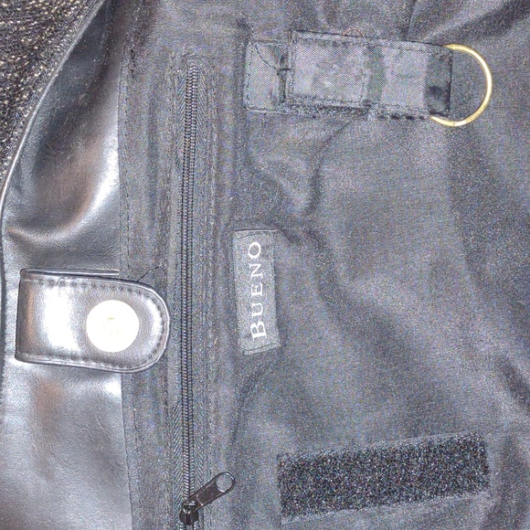 #VINTAGE #BUENO Embroidered Multi-Print Fabric Satchel# - Picture 5 of 13